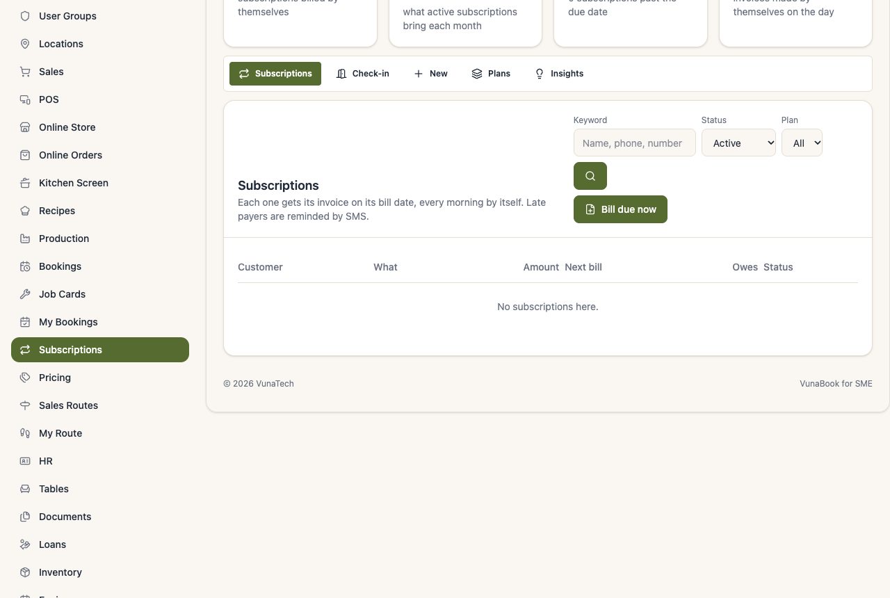 Subscriptions